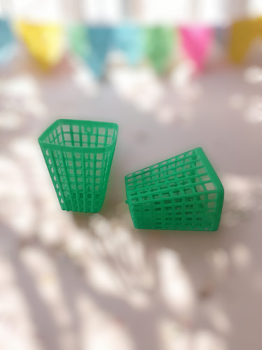 Mini plastikkörbchen grün - mini,
