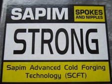 SAPIM Strong  Speichen, SCHWARZ, single butted, 2,3-2mm, 75 - 310mm Wunschlänge