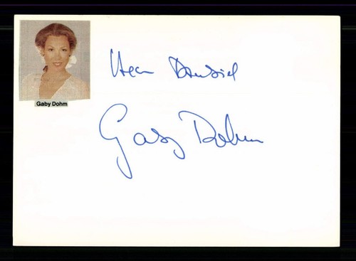Gaby dohm original - dohm, signiert