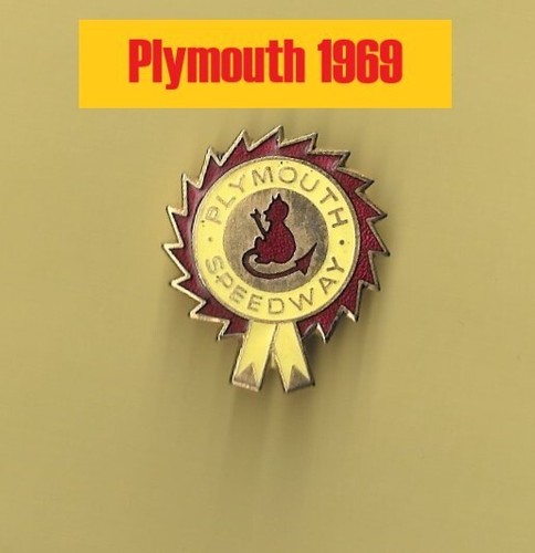 Plymouth 1969 speedway badge - 1969,