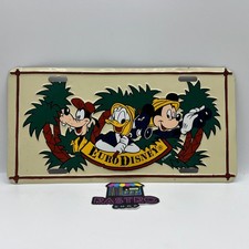 Schild - Euro Disney [Mickey Mouse - Donald Duck.- Goofy - Safari  L:30cm]
