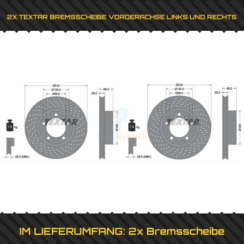 Textar bremsscheibe - textar,