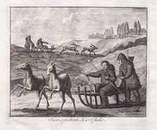 Samoyeds Samoyedic people Russia Russland Russie costumes engraving 1720