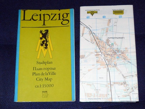 Stadtplan leipzig 1977 ddr - stadtplan, ca