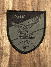 2. Panzergrenadierbataillon 112 Regen Bundeswehr Patch Klett #52F8