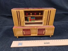 Schrank Wohnzimmerschrank Stube Puppenhaus Puppenstube Möbel antik alt