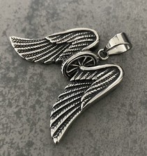 Kettenanhänger Edelstahl Flügel Biker Lifestyle Rock Motorrad