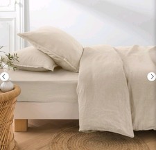 100% Leinen Bettwäsche Set 2 Teilig Bettbezug Kissenbezug 135x200 40x80 Neu