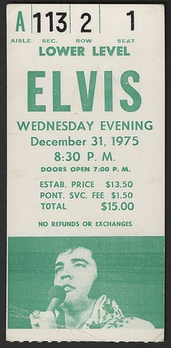 Elvis presley concert - ticket,