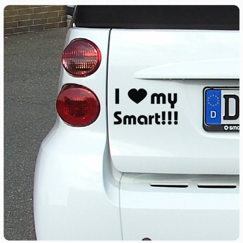 Autoaufkleber love smart - my,