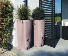 Regenwassertank 240 L Regentonne Wasserbehälter in 3 Farben mit Wasserhahn SET
