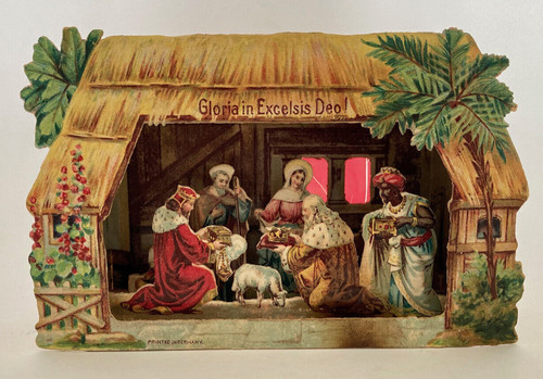 Kleine papierkrippe - kleine, |