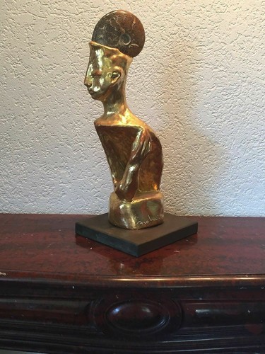Vergoldete keramik skulptur - vergoldete,