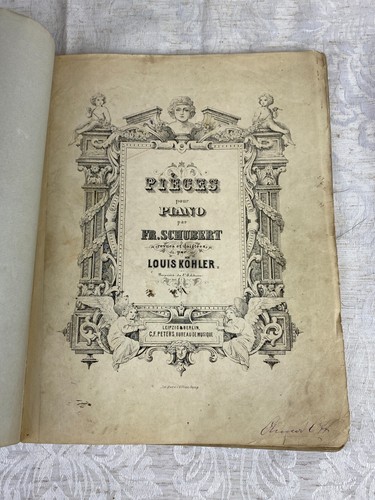 Antikes notenbuch schubert - antikes, notenbuch,