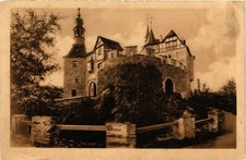 Old postcard burg - old,