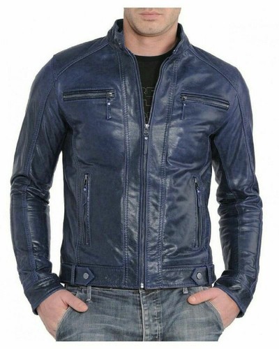 Herren echt lamm leder - echt, jacke