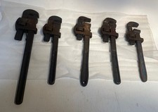 Vintage Record Stillson Rohrzangen 1 x 12, 2 x 14, 1 x 18 plus Amsel 14.