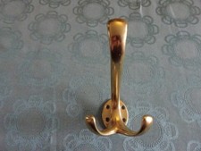 Kleiderhaken, Garderobenhaken aus Messing, guter Zustand