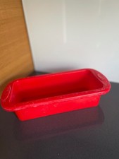 Silikon Kastenbackform rot, 22x9,5 cm Innenmaße von Silivo