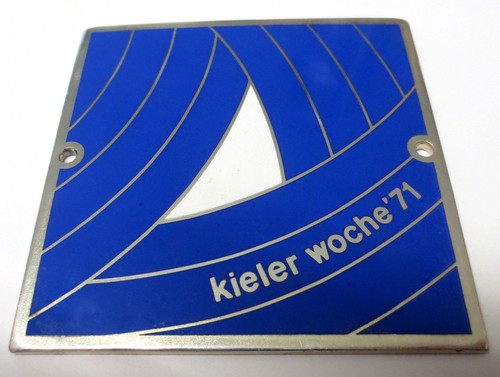 Kieler woche 1971 - kieler, plakette