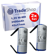 2x AKKU 2,5Ah 1,2V Ni-MH für Braun Oral-B Triumph 3716 3722 3723 3728 3729 3731