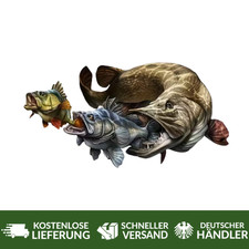 Aufkleber Sticker Hecht Zander