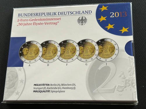 Euro gedenkmünzensatz 50 - euro,