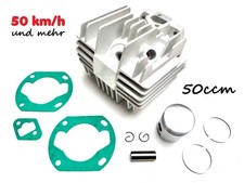 50ccm TUNING Alu Zylinder Nicasil Sachs 504 505 Flansch Hercules Prima