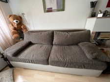 Dauerschläfer Bettsofa Boxspring mit Bettkasten beige 203x107 cm