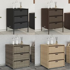 Poly rattan gartenschrank - rattan,