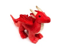 Drache 20 cm rot Kuscheltier