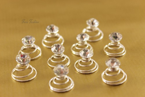 10x curlies haarspiralen braut - 10x,
