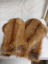 Echtfell Handschuhe Winterhandschuhe  Fäustlinge Rotfuchs  Innefutter Echtfell