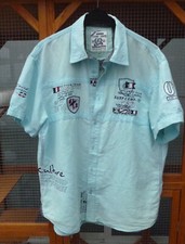 CD CAMP DAVID 1963 Herrenhemd kurzarm pastellgrün XL Active Team Stickerei