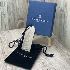 GARRARD London Sterlingsilber Logo Lesezeichen. Selten, gepunzt 2011. Box & Etui