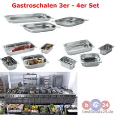 GN Behälter Edelstahl 4er Set
