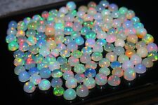 Natürlicher Äthiopischer Opal Rund Edelstein, Opal Rund Cabochon, Welo Opal R...