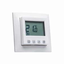 Digital Raumthermostat mit Berker S.1 glanz Rahmen 10118989 für Fußbodenheizung
