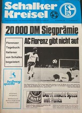 UEFA-CUP 28.09.1977 FC Schalke 04 vs. AC Florenz (Italien)