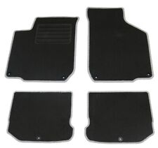 Fußmatten Set für VW Golf 4 IV + Bora 1999-2001 Matten Autoteppiche Rand Silber