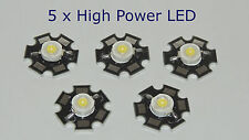 5x LED 1W Watt 120 lm High