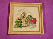 Bild  :  Lutherkirche und Stadtwappen von Crimmitschau  -  ca. 1960