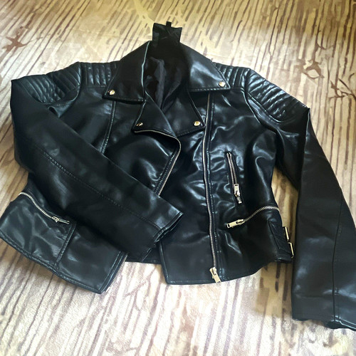 Damen kunstleder schwarz l - gr.,