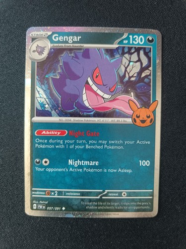 Pokémon karte gengar 057 - gengar, 057/091