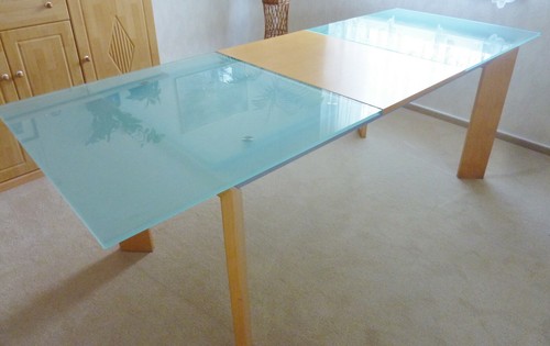 Glastisch esstisch holz - glastisch,