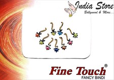 Modische bunte Bindis mit