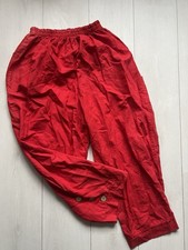 Rote Chino Leinenhose