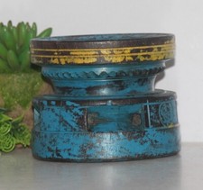 Antik Holz Landwirtschaft Samen Halter Bijni Original Alt Fein Handgeschnitzt 26