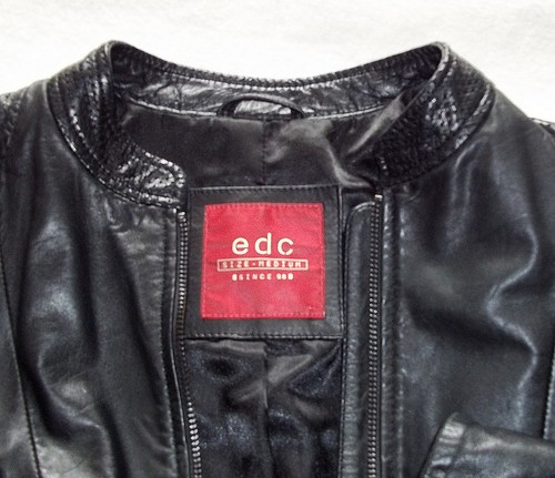 Leichte leder jacke edc - leder,