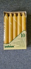 10 X BOLSIUS TAFELKERZE STABKERZE 175/22 GELB - NEU -